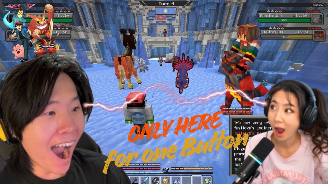 Toast 800 IQ ONE Button Press Destroys Fuslie | Cobblemon Tournament Thought Process POV ft Sykkuno