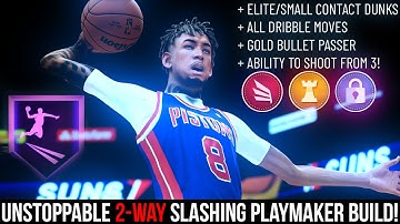 2-WAY SLASHING PLAYMAKER BUILD WITH SHARP TAKEOVER NBA 2K22 NEXT GEN!