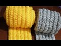 كوفية رجالي بغرزة سهله وانيقة 🧣 هتاخد   Crochet Tutorial free ساعه شغل بس #متنسوش_لايك