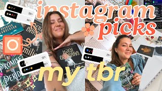 Instagram chooses my reads for a week | READING VLOG