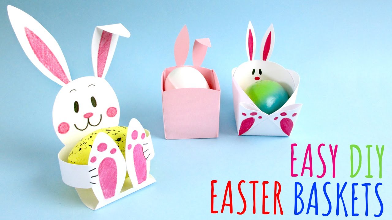 Easy DIY Easter Baskets | Paper Crafts | Easter Decorations | Easter ...