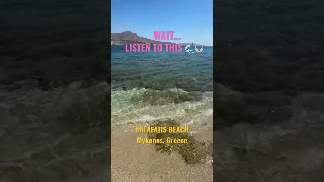 Crystal Clear Water & Wave Sounds 🌊🇬🇷 | Kalafatis Beach, Greece #Shorts