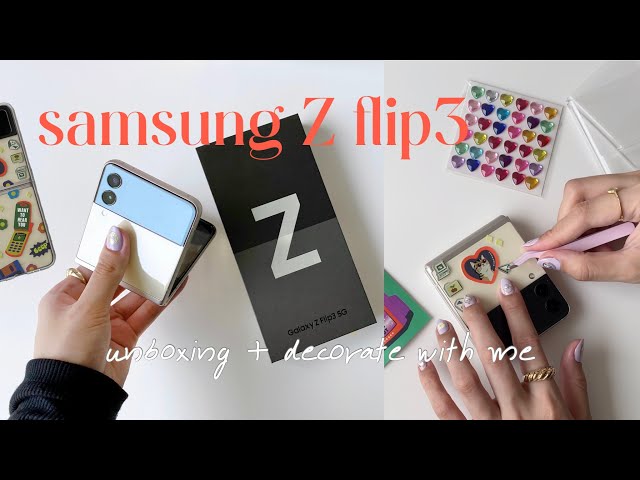 how I make my samsung z flip 3 cute & aesthetic ☁️