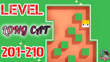 Long Cat | Long Cat Level 201 - 210 | Fancade Tutorial | Puzzle Game Video | #fancade #longcat #game