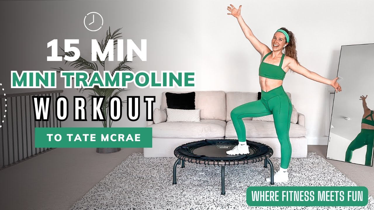 15Minute Fun Mini Trampoline HIIT Workout to Tate McRae Hits