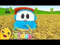 Leo the curious truck and the harvester truck  cartoons for kids  kidsy