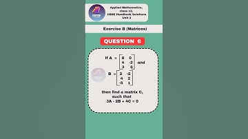 matrices class 12 | Applied Mathematics Class 12 matrices