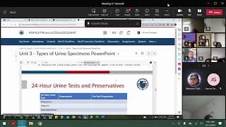 May 11 - lecture for urine analisis samples