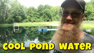 Pond Water Too Hot,  Watch This!