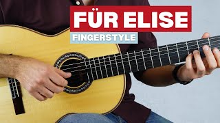 Für Elise (Beethoven) - Easy Fingerstyle Guitar Lesson