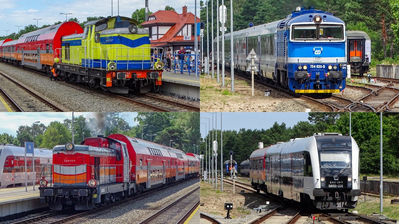 Pociągi na stacji Hel - Piętrowe Regio, Szynobusy, PKP IC | 