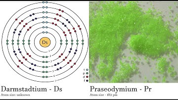 Darmstadtium - Ds vs Praseodymium - Pr Comparing Element attributes Atoms
