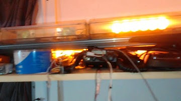 code3 2100 amber led bar demo - Rear