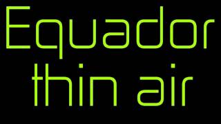 Equador Thin Air chords