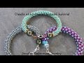 Chenille stitch beaded bracelet tutorial