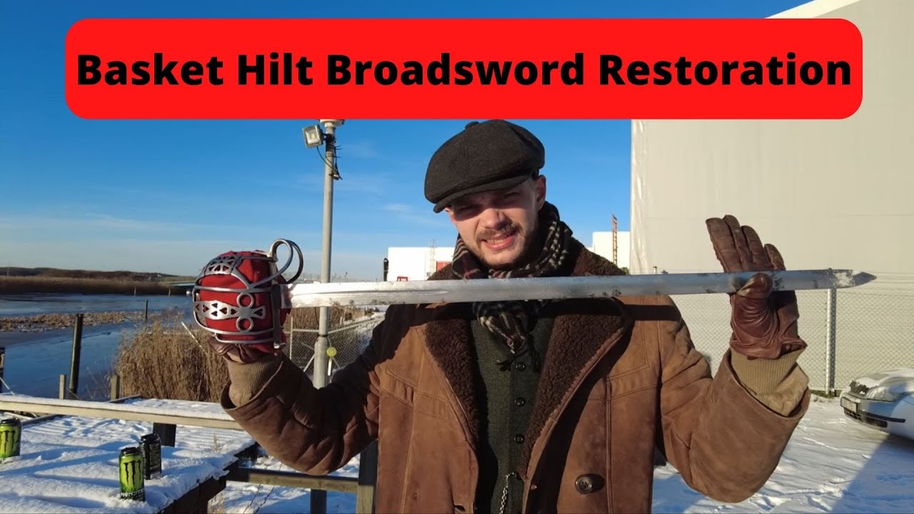 i restored a basket hilt sword, and then went cutting