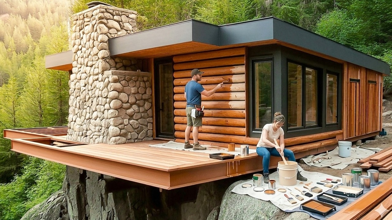 Couple Spends 2.5 Years Building a Forest House by Hand | from ...