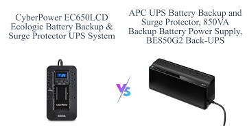 CyberPower EC650LCD vs APC BE850G2: UPS Comparison 📦⚡