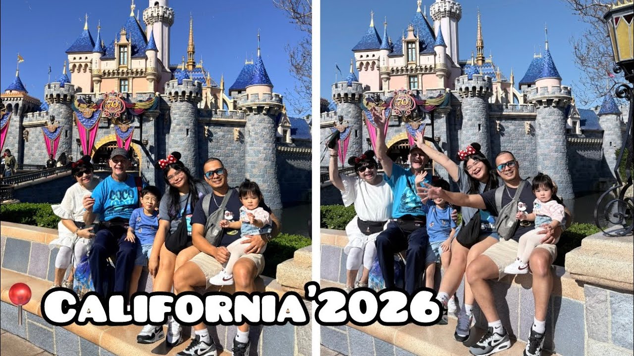 Family trip to Disneyland and Universal Studios
