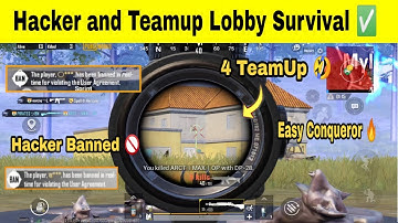 #28Rank||Hackers Got Banned During the Match 😱Hackers+TeamUp Lobby Survival||Conqueror Solo Fpp||