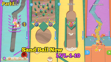 Sand Balls gameplay walkthrough part 1 level-1to10|iOS and Android|U.S.Gaming zone