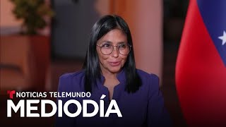 Sus Charlas Con Trump Y Quién Manda En Venezuela La Entrevista Con Rodriguez Noticias Telemundo