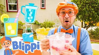 blippis lemonade stand lesson blippi learns learn colors and science with blippi