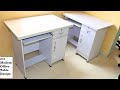 Office Table White Color Simple Design With Lockers Available In Bengaluru