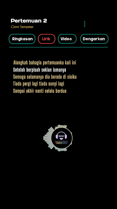 Pertemuan 2 lirik