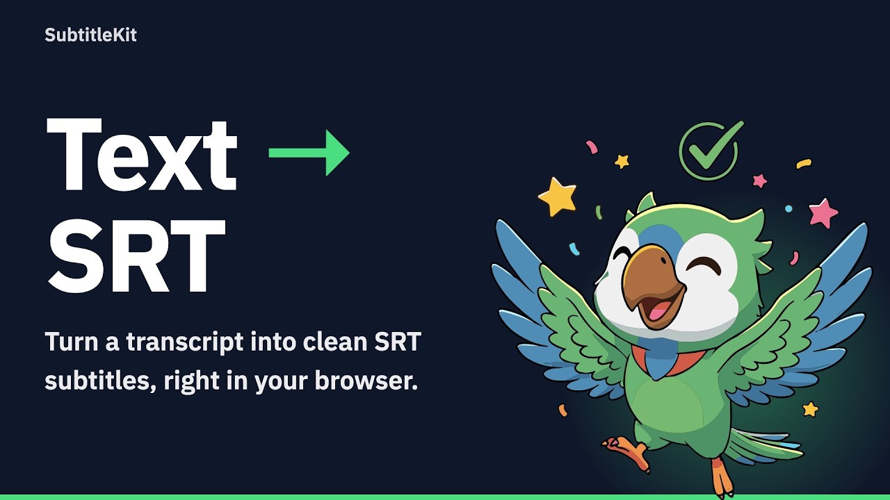 Text to SRT