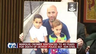 Marquis Cromer sentenced to 40 years for death of Detroit Police Sgt. Ken Steil