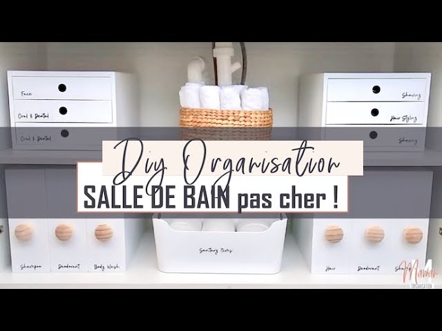 25 astuces de rangements DIY ou pas chères pour la salle de bains