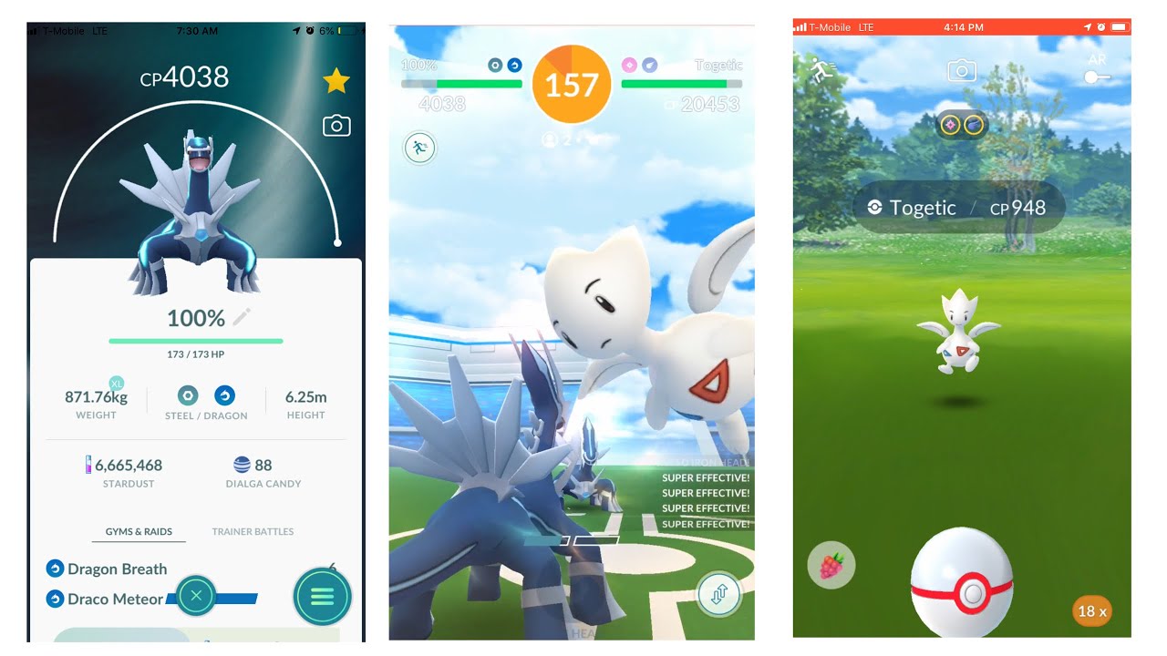 Togetic duo with dialga no weather boost