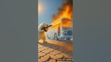 Grandma and Monkey together make a bus out of a block of ice 🧊🐒 #ai #monkey #grandmother #shorts