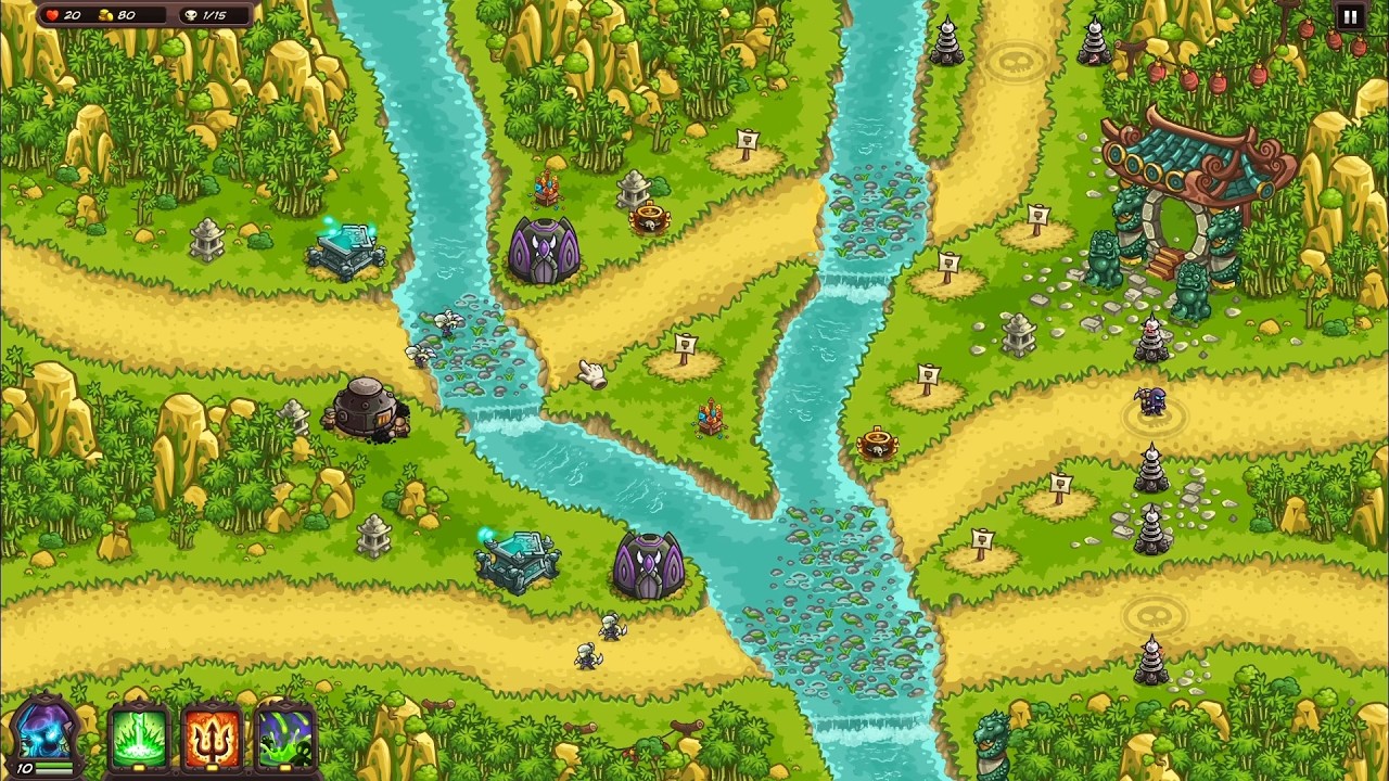 [Kingdom Rush Vengeance] 킹덤러쉬 벤전스 기본영웅, 타워로 고대 관문 불가능 난이도