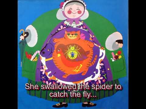 There Was An Old Lady Who Swallowed A Fly Story Youtube