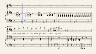 Video thumbnail of "The Hairbrush Song  Sheet Music"