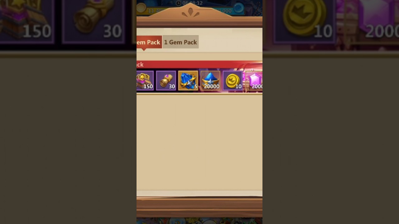 GEMS PACK CASTLE CLASH