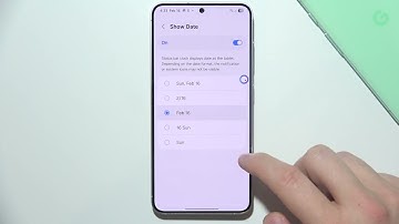 Samsung S25: How to Display Date on Status Bar