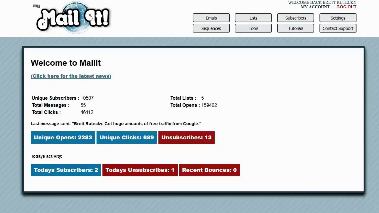 MyMailIt Review | MyMailIt Bonus | MyMailIt Demo from Brett Rutecky