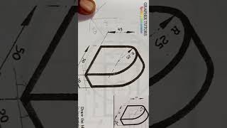 Isometric with semi ellipse, circle and curves