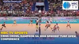 Criss Cross, kampeon sa 2026 Spikers’ Turf Open Conference
