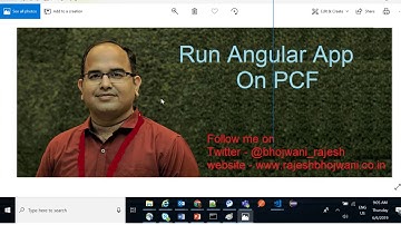 Run Angular Application on PCF Platform