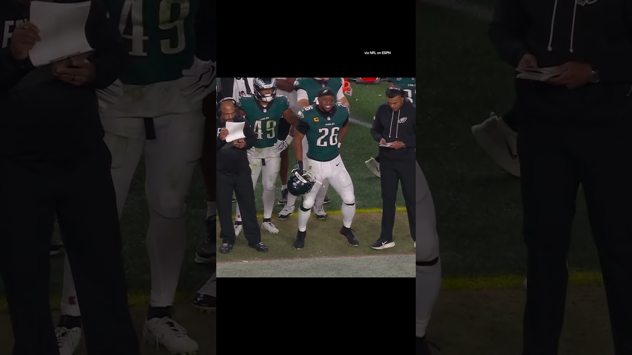 Saquon Barkley gutting it out #nfl #football #eagles #saquonbarkley