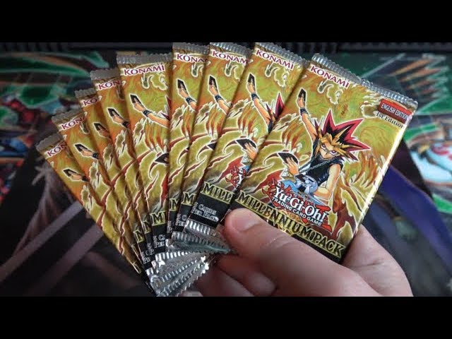 Yugioh Millennium Pack Opening 9 Packs - Winged Dragon of Ra Phoenix &  Original Series Cards!