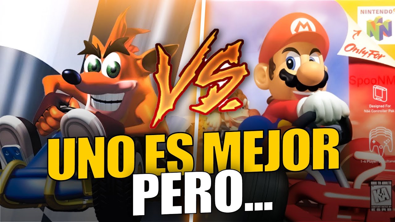 Crash Team Racing vs Mario Kart 64 ¿Cuál fue el juego de Karts más