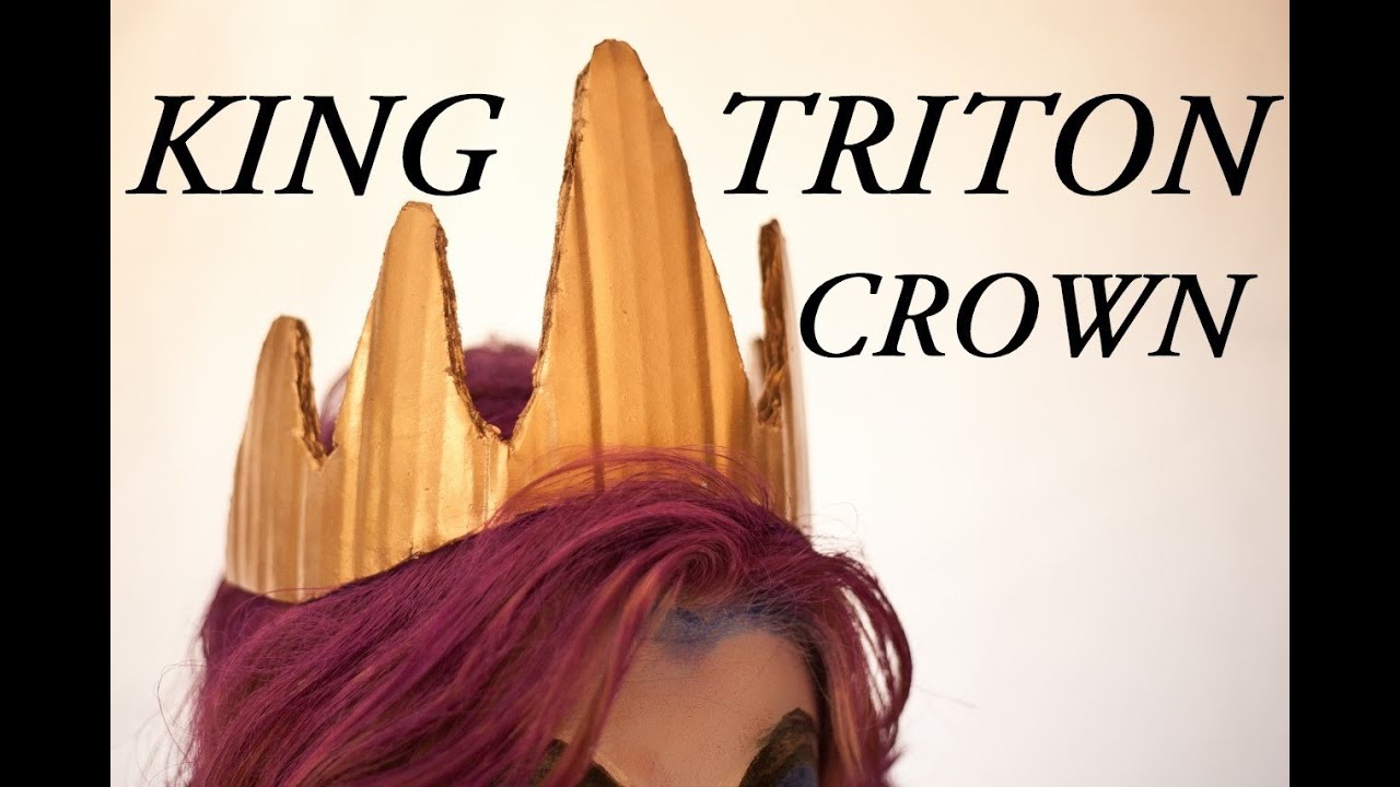 how-to-make-an-ursula-or-king-triton-crown-youtube