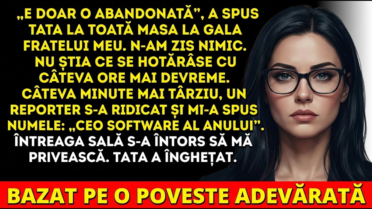 Tata m-a batjocorit la gala fratelui—apoi a înghețat: reporterul m-a numit CEO al anului.