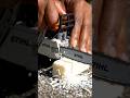 Satisfying Mini Chainsaw vs Soap ASMR 🪚🧼 #shorts #shortsfeed #short #asmr