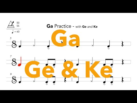 READ & PLAY TABLA - Ga Practice with Ge & Ke